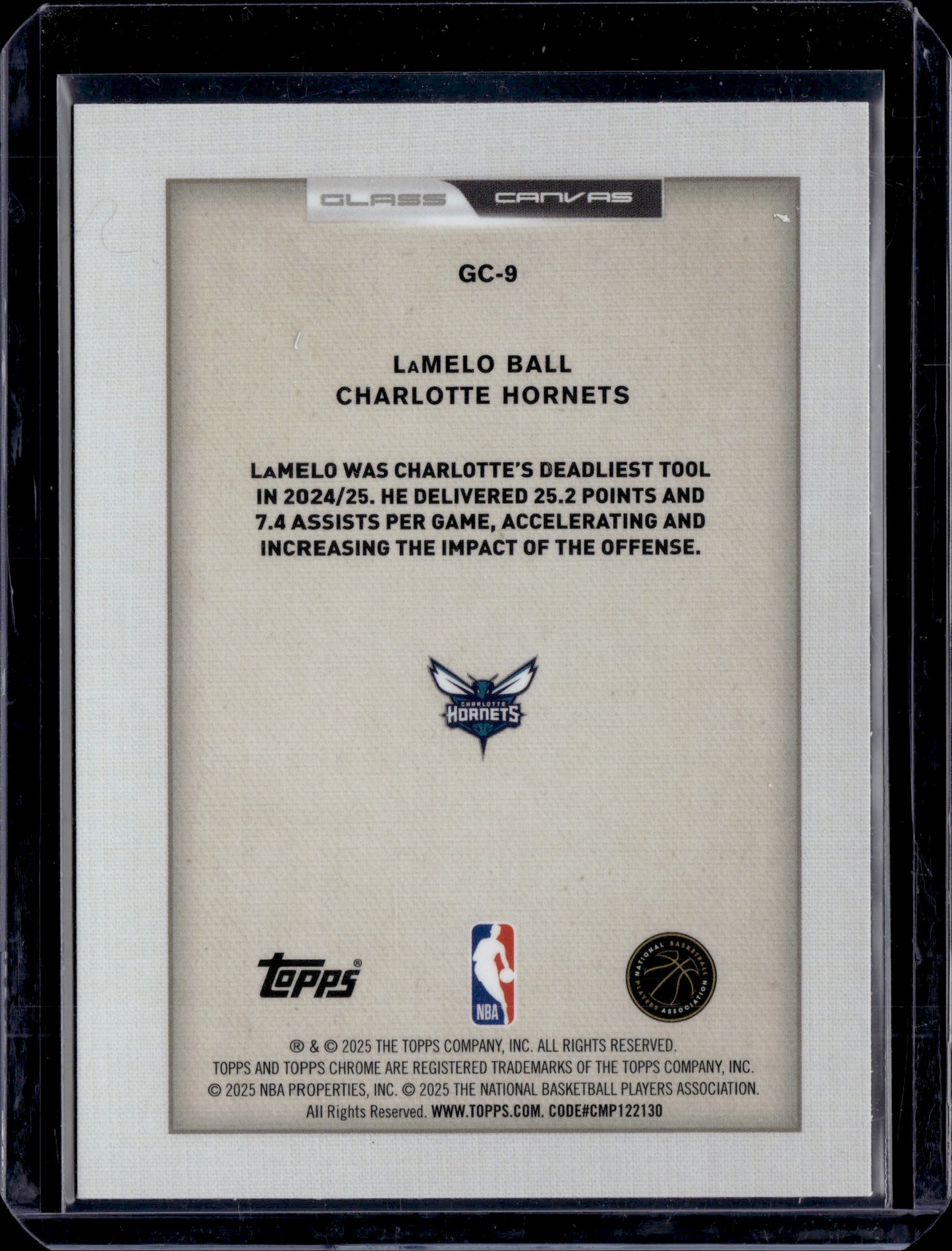 2025 Topps Chrome Glass Canvas LaMelo Ball #GC-9