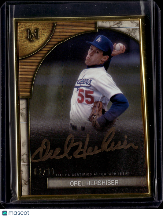 2025 Topps Museum Collection Orel Hershiser /10 Museum Framed Autographed Card