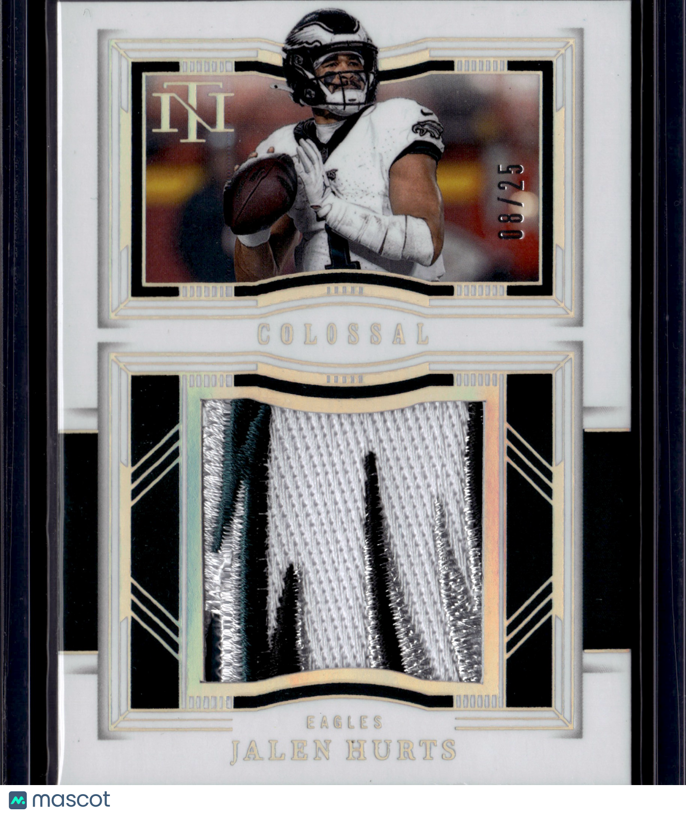 2024 Panini National Treasures Colossal Materials Jalen Hurts /25 Patch