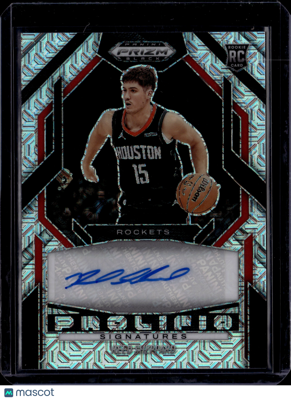2025 Panini Prizm Black Prolific Signatures Reed Sheppard Mojo Auto /25