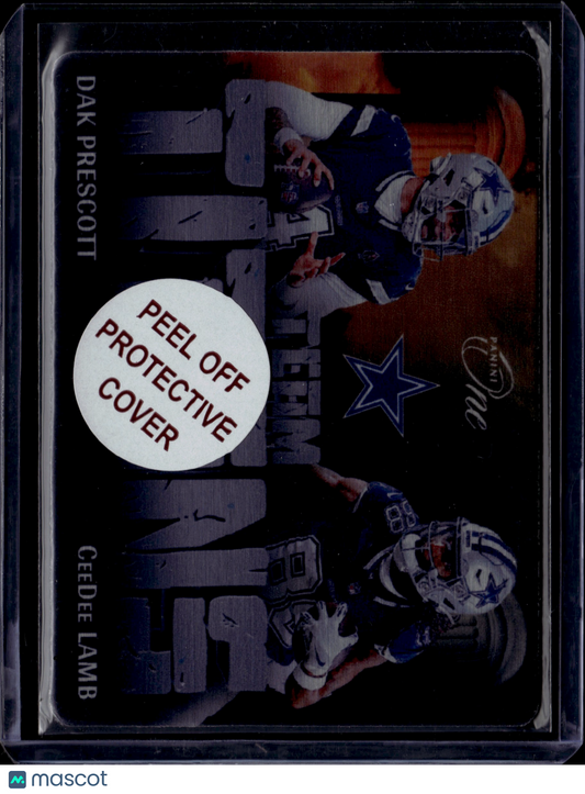 2025 Panini One Team Titans CeeDee Lamb Dak Prescott #TT-DAL