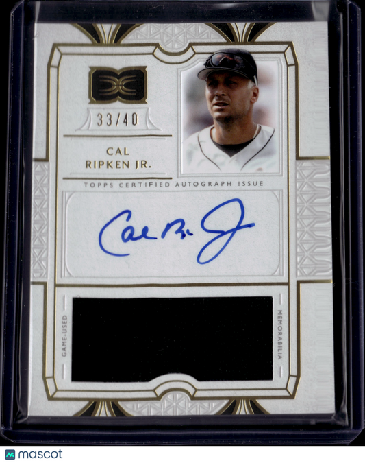 2024 Topps Definitive Collection Cal Ripken Jr. #DARC-CR Autograph Relic /40