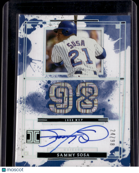 2025 Panini Impeccable Baseball Sammy Sosa  Auto /98 #MVP-SS
