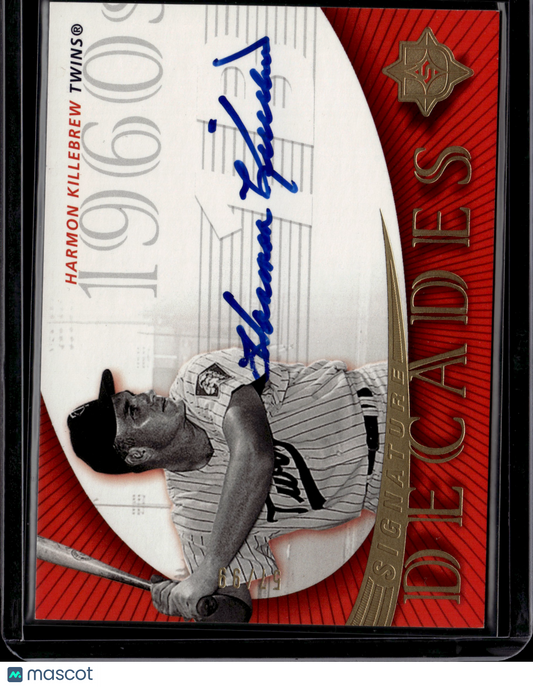 2005 Upper Deck Ultimate Signature Decades Harmon Killebrew Auto #SD-HK