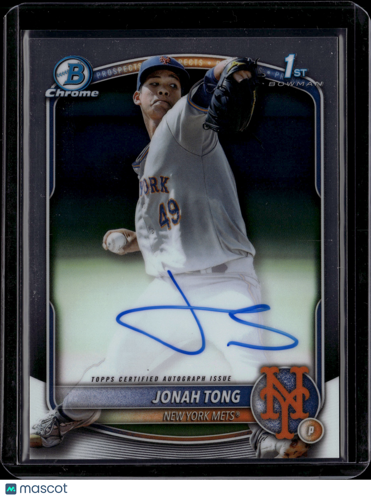 2025 Bowman Chrome Jonah Tong #CPA-JTO 1st Bowman