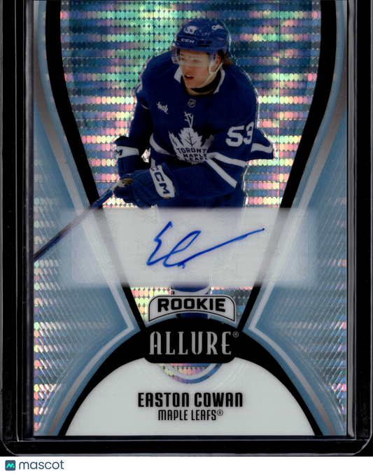 2026 Upper Deck Allure Easton Cowan #AR-EC Blue Line Auto 11/35