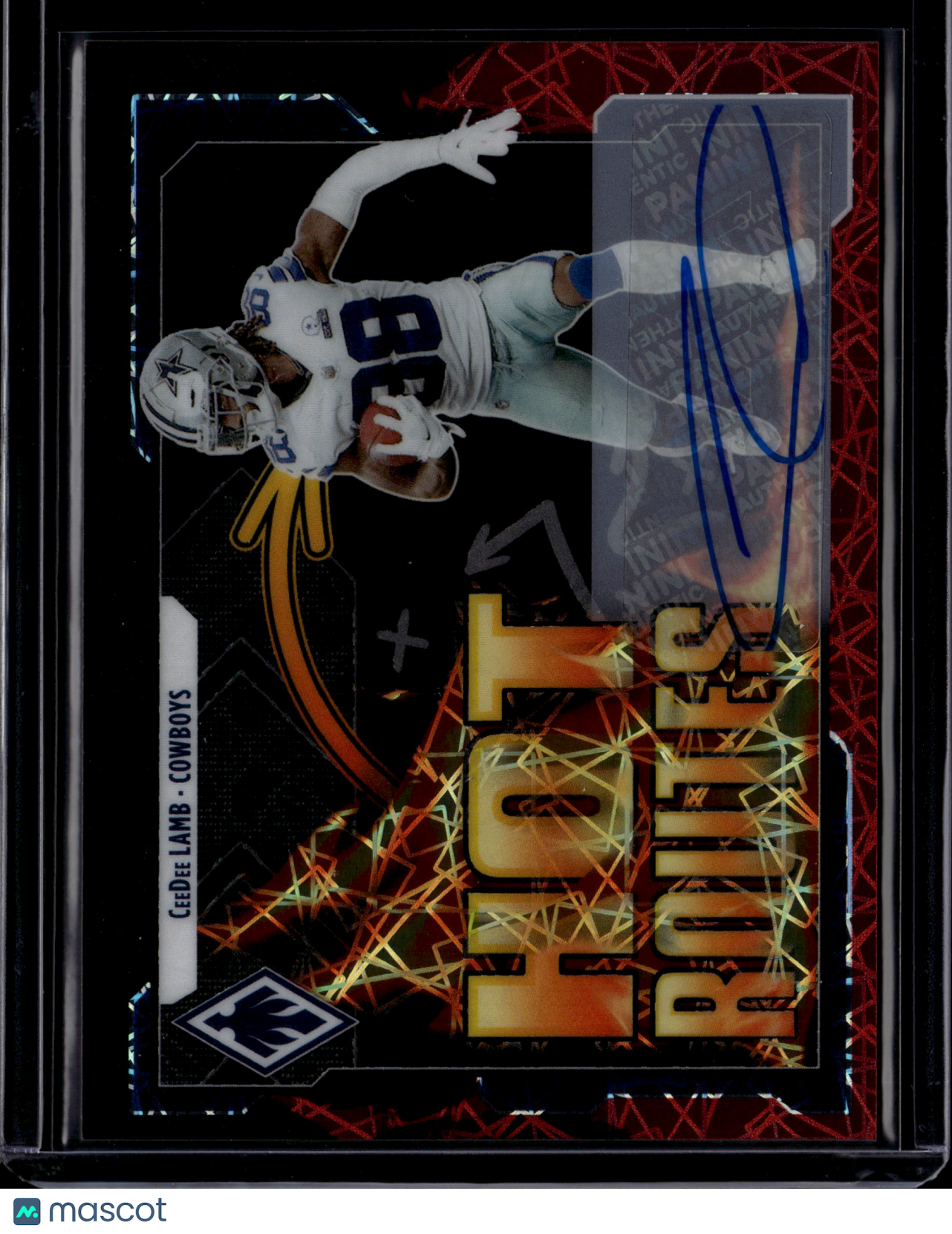 2021 Panini Phoenix Hot Routes CeeDee Lamb #HR-24 Auto /75