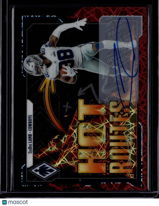 2021 Panini Phoenix Hot Routes CeeDee Lamb #HR-24 Auto /75