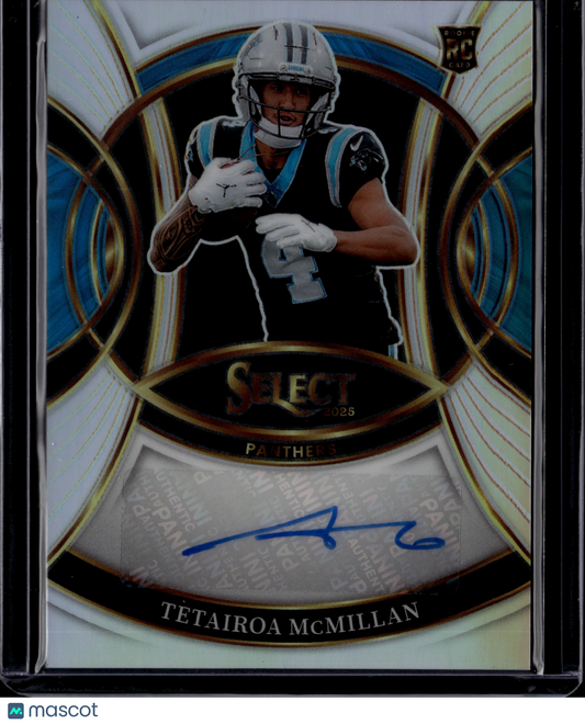 2026 Panini Select Prizm Tetairoa McMillan Silver Auto #RSI-TMN RC