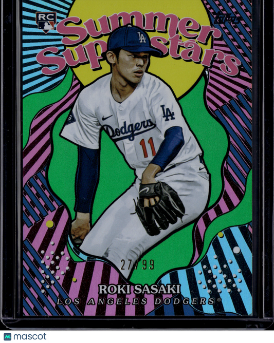 2025 Topps Summer Superstars Roki Sasaki #SS-41 /99 RC