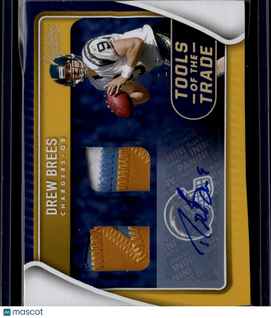 2021 Panini Absolute Tools of the Trade Drew Brees Auto /5 Patch Memorabilia