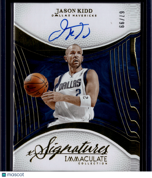 2025 Panini Immaculate Collection Jason Kidd Auto /99 #IMS-KID