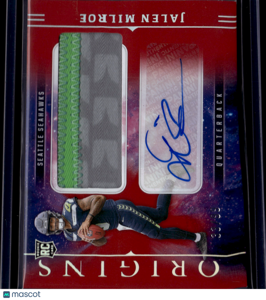 2025 Panini Origins Jalen Milroe #RJJ-JME Patch Auto /99
