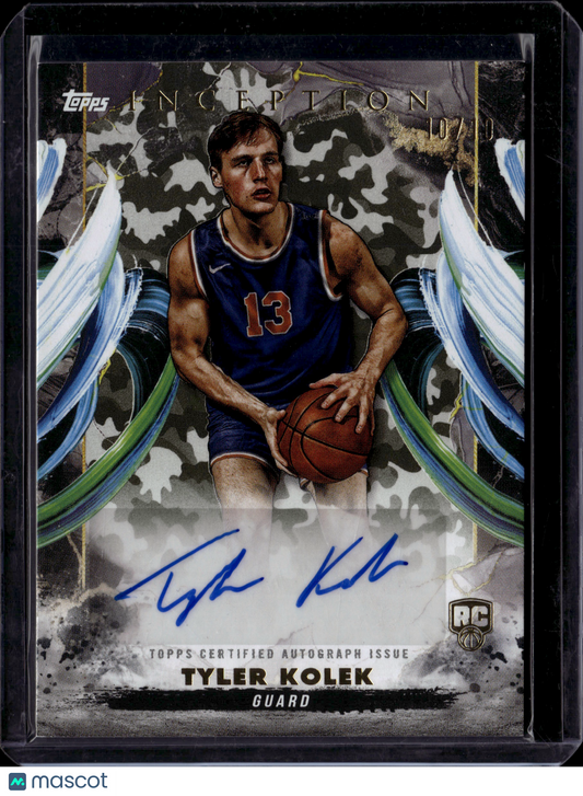 2025 Topps Inception Tyler Kolek Auto /10 #RA-TK RC
