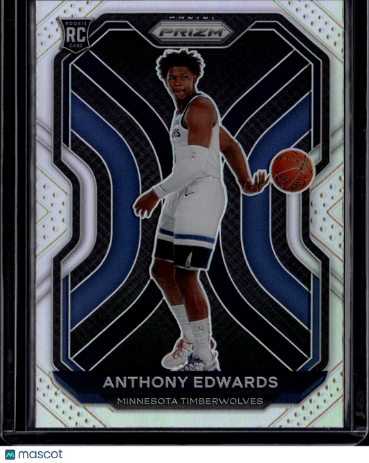 2021 Panini Prizm Anthony Edwards Silver Prizm #258 RC