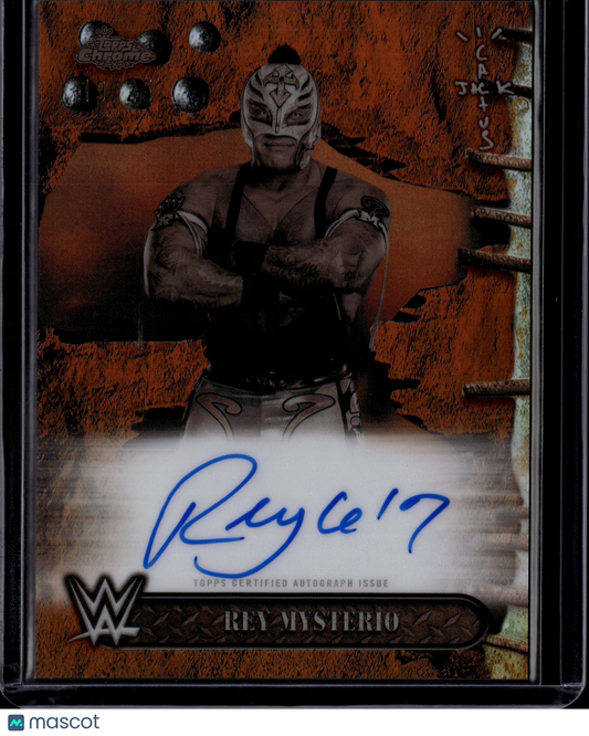 2025 Topps Chrome WWE Cactus Jack Rey Mysterio Auto /25 #BAV-MYS