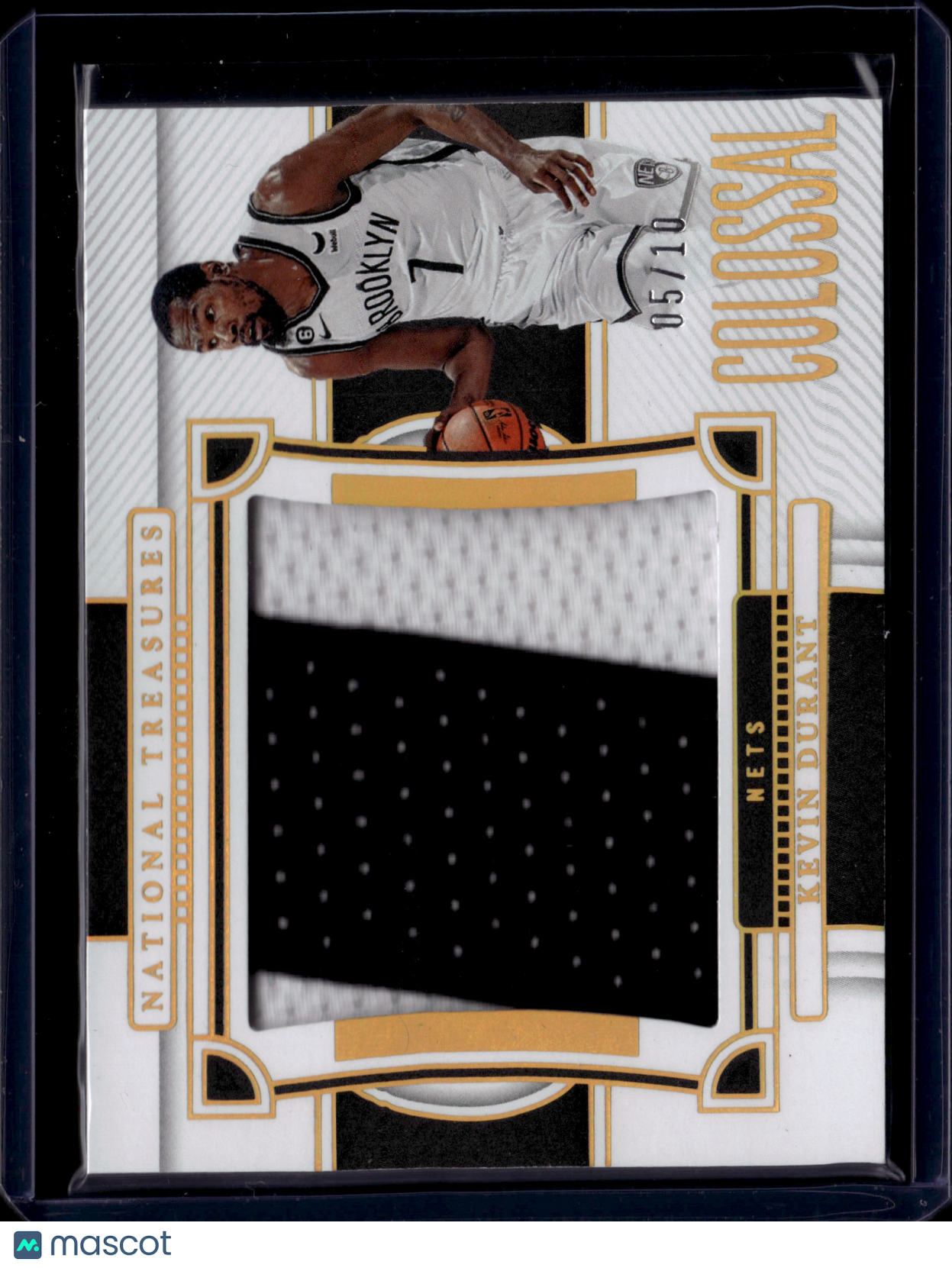 2023 Panini National Treasures Colossal Kevin Durant #CM-BDN Jersey Patch 05/10
