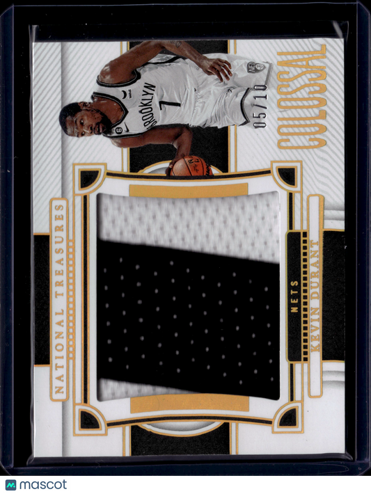 2023 Panini National Treasures Colossal Kevin Durant #CM-BDN Jersey Patch 05/10