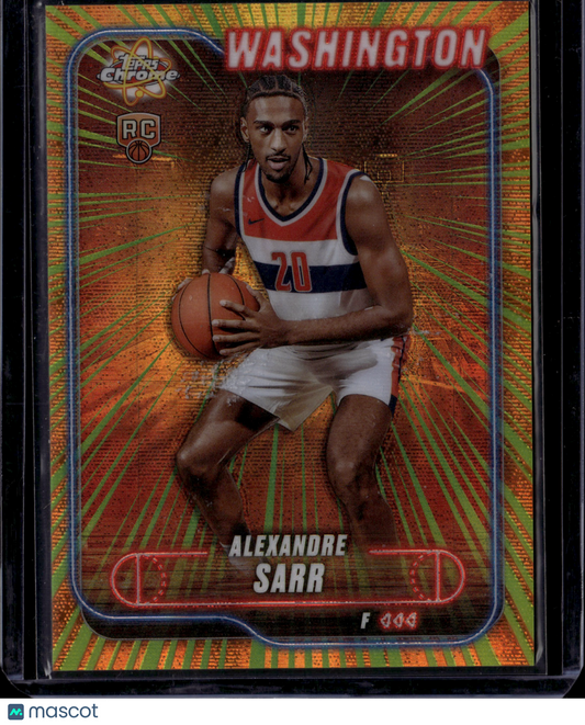 2025 Topps Chrome Radiating Rookies Alexandre Sarr #RR-2 RC