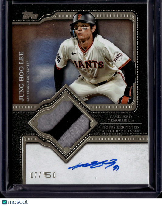 2025 Topps Flagship Jung Hoo Lee Autograph Issue Patch Game-Used Memorabilia /50