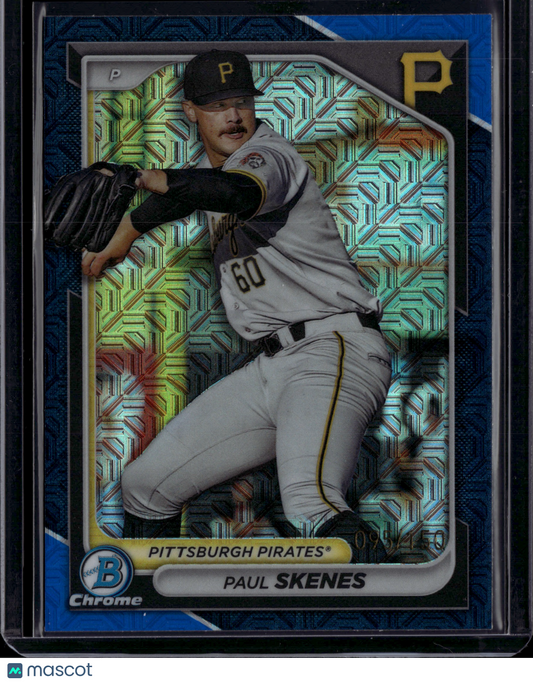2024 Bowman Chrome Paul Skenes #BCP-125 Blue Mojo Refractor /150