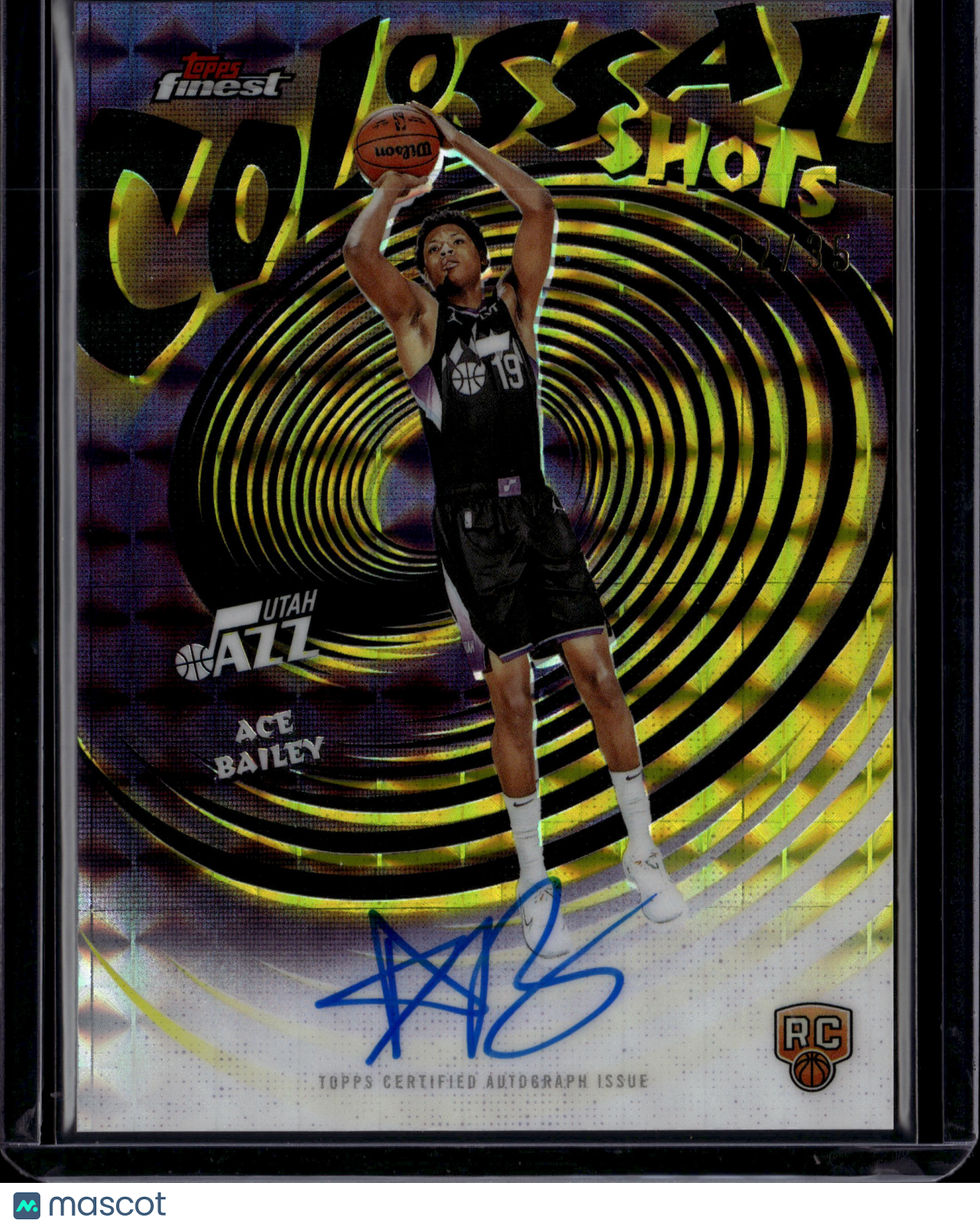 2026 Topps Finest Colossal Shots Ace Bailey Auto /35 #CS-AB RC
