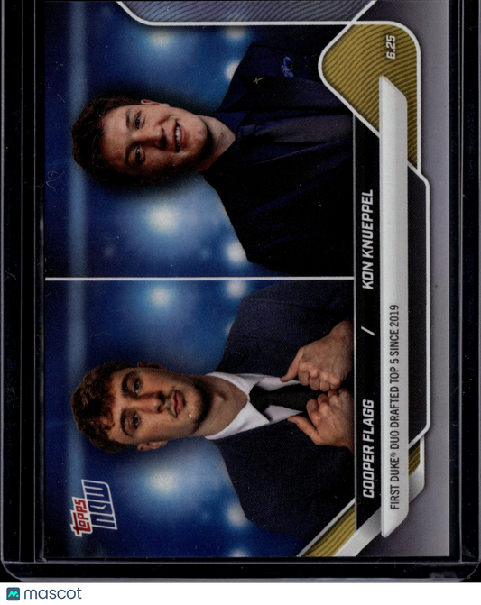 2025 Topps Now Kon Knueppel Cooper Flagg #CFKK