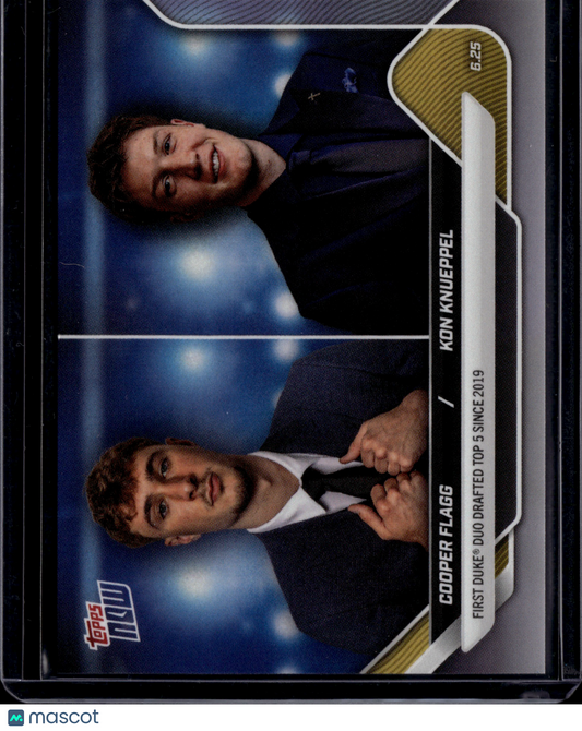 2025 Topps Now Basketball Kon Knueppel Cooper Flagg #CFKK