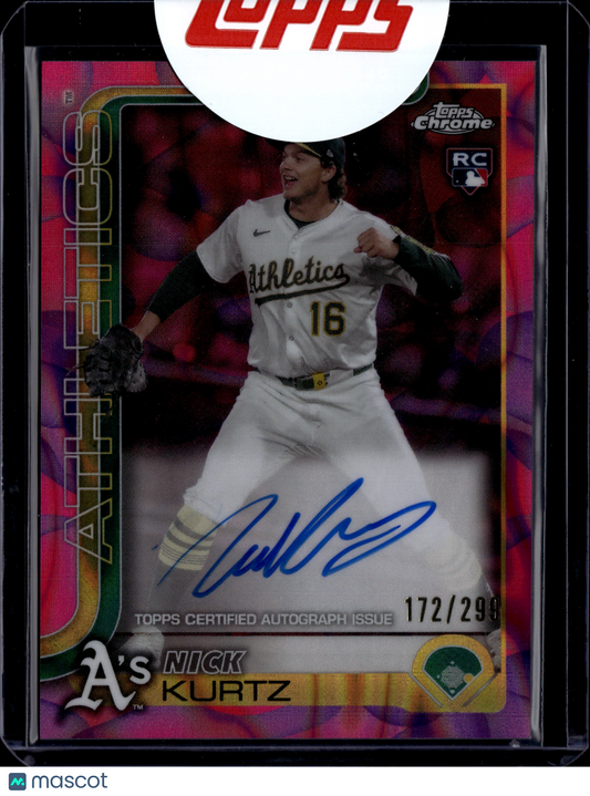 2025 Topps Chrome Nick Kurtz #RA-KU Auto /299