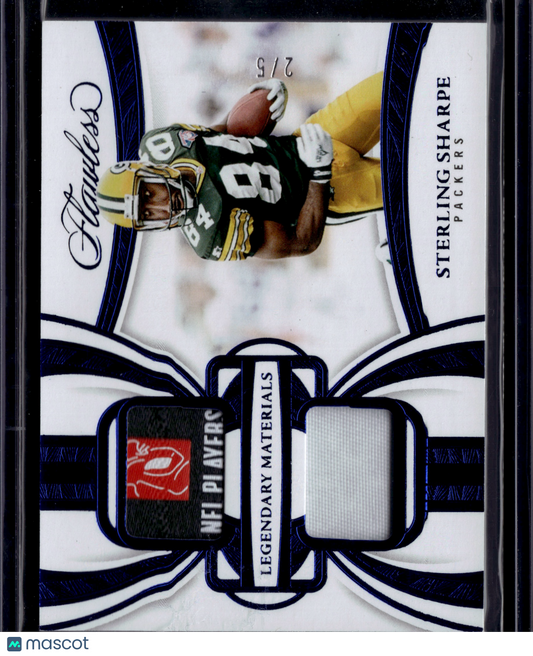 2026 Panini Flawless Legendary Materials Sterling Sharpe #LM-SSE Patch /5