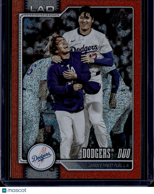 2026 Topps Series 1 Yoshinobu Yamamoto Shohei Ohtani #265 Orange /25