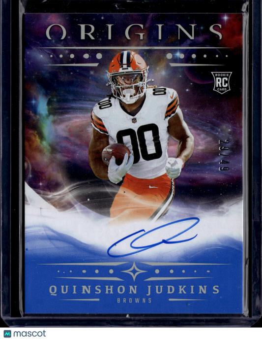 2025 Panini Origins Quinshon Judkins #RA-QJU RC Auto /49