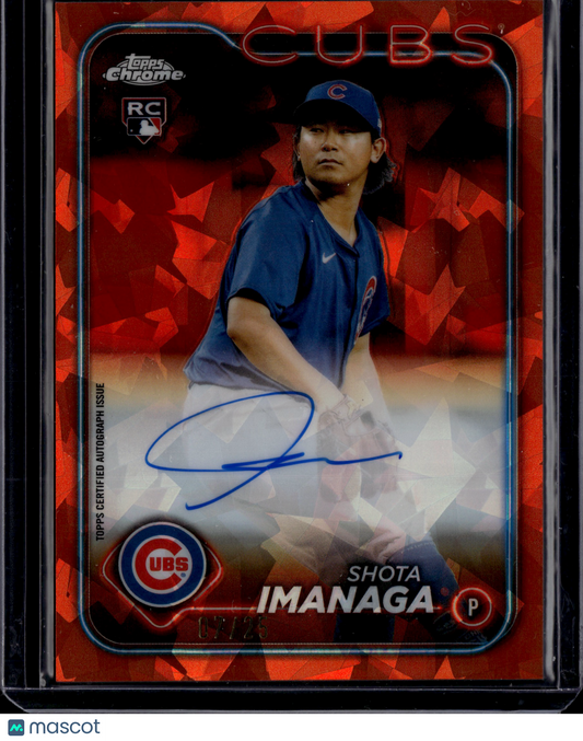 2024 Topps Chrome Sapphire Edition Shota Imanaga #USA-SI Orange Auto /25 RC