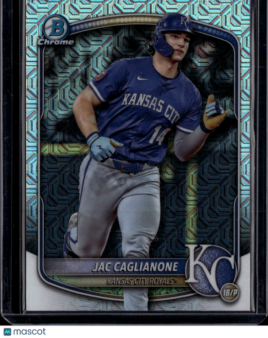 2025 Topps Bowman Chrome Jac Caglianone #BCP-154 Mojo Variation SP