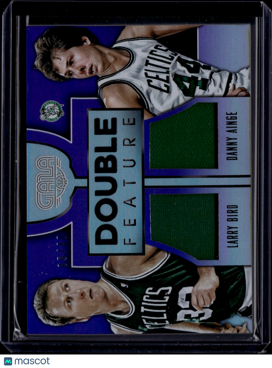2016 Panini Gala Double Feature Larry Bird Danny Ainge #8 Game-Worn Materials 09/60