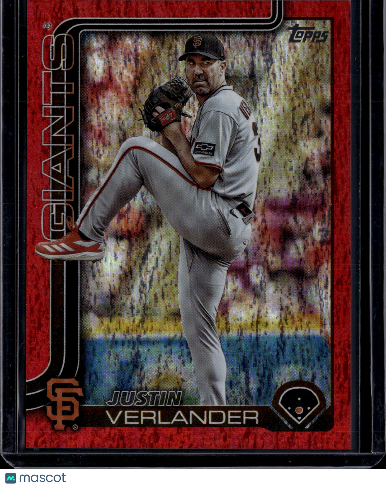 2025 Topps Update Series Justin Verlander #US100 Red /5
