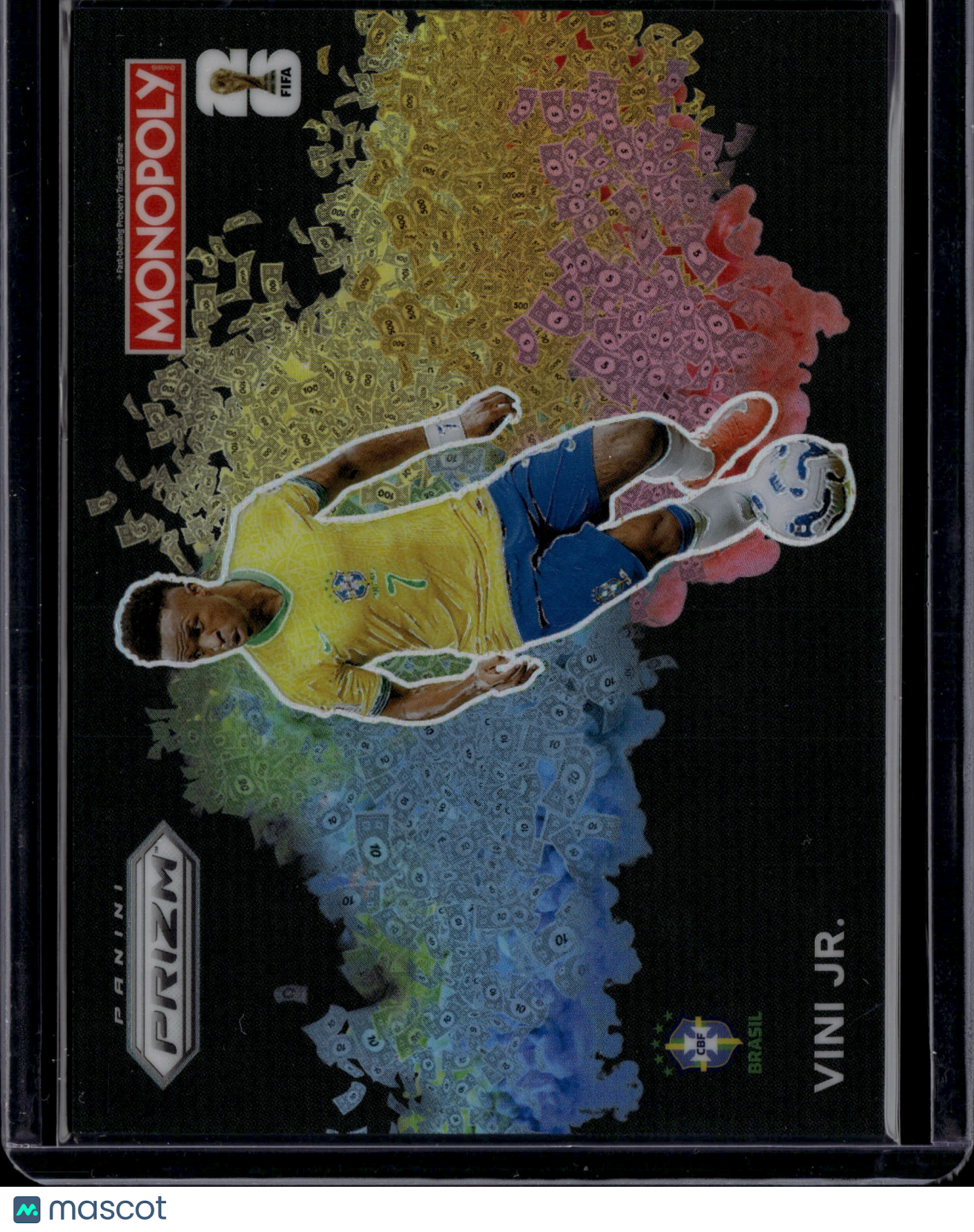2026 Panini Monopoly Prizm FIFA World Cup Vini Jr. #BMB-2 Color Blast