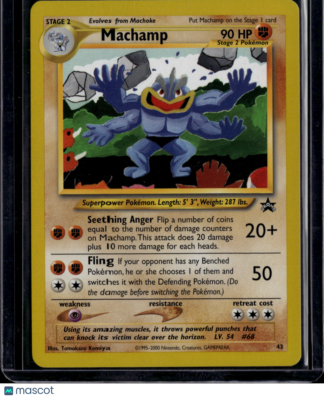 2000 Wizards Machamp Black Star Promo #43