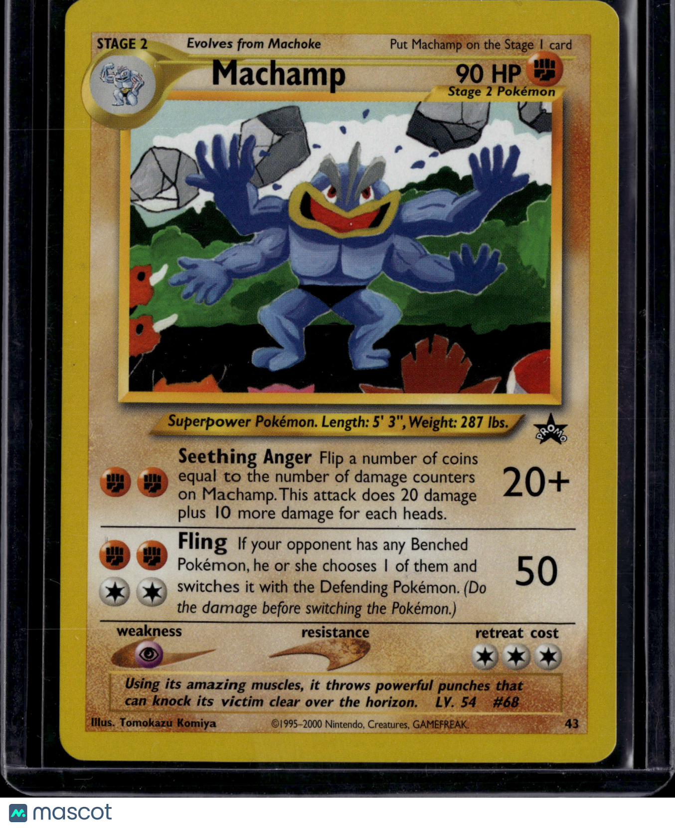 2000 Wizards Machamp Black Star Promo #43