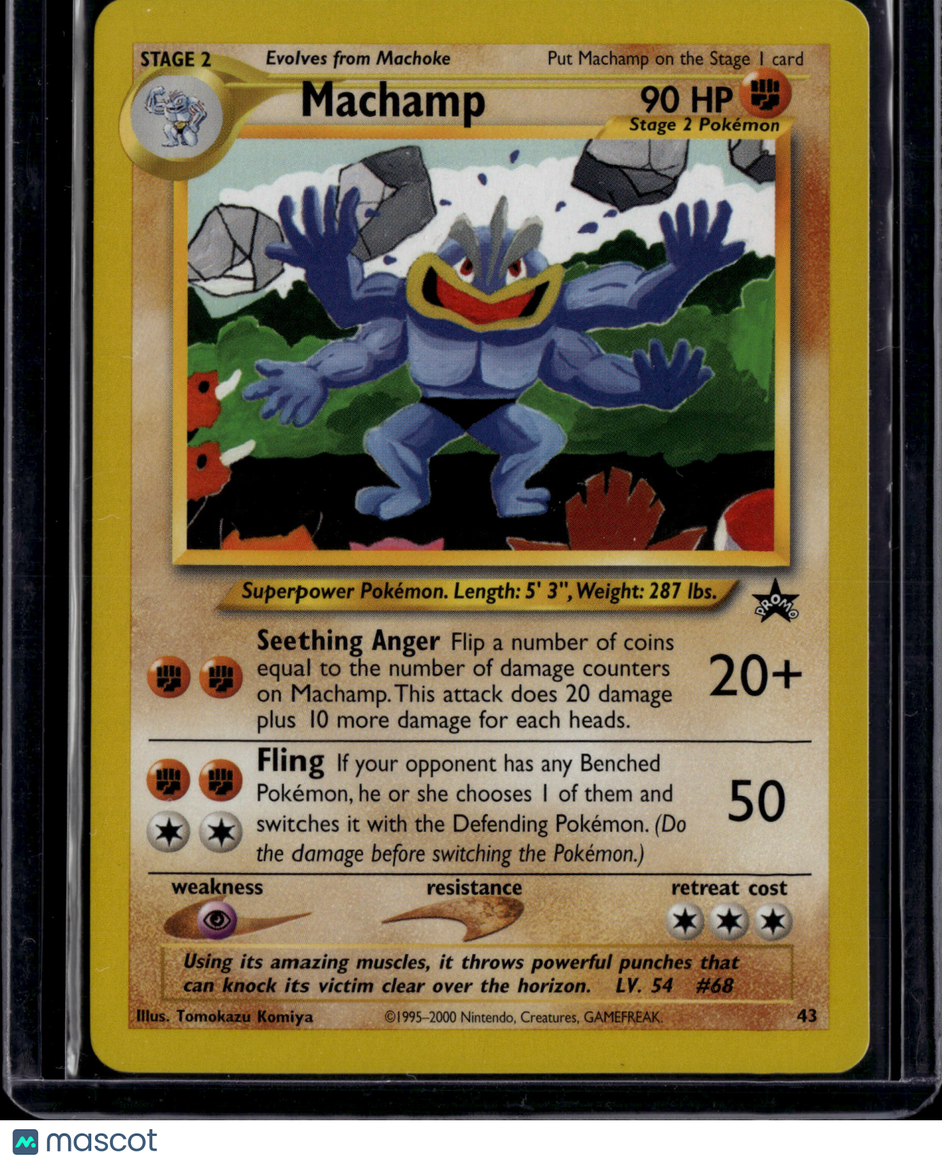 2000 Wizards Machamp Black Star Promo #43