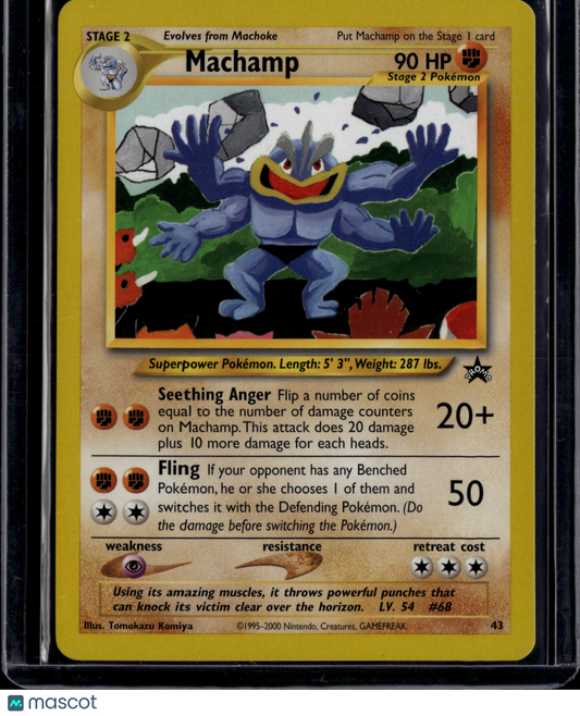 2000 Wizards Machamp Black Star Promo #43