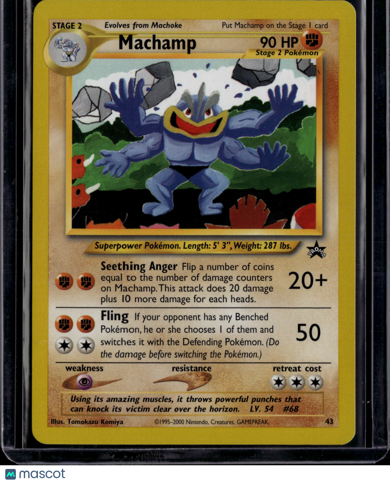 2000 Wizards Machamp Black Star Promo #43