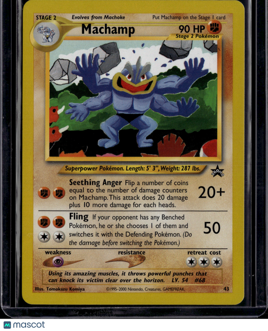 2000 Wizards Machamp Black Star Promo #43
