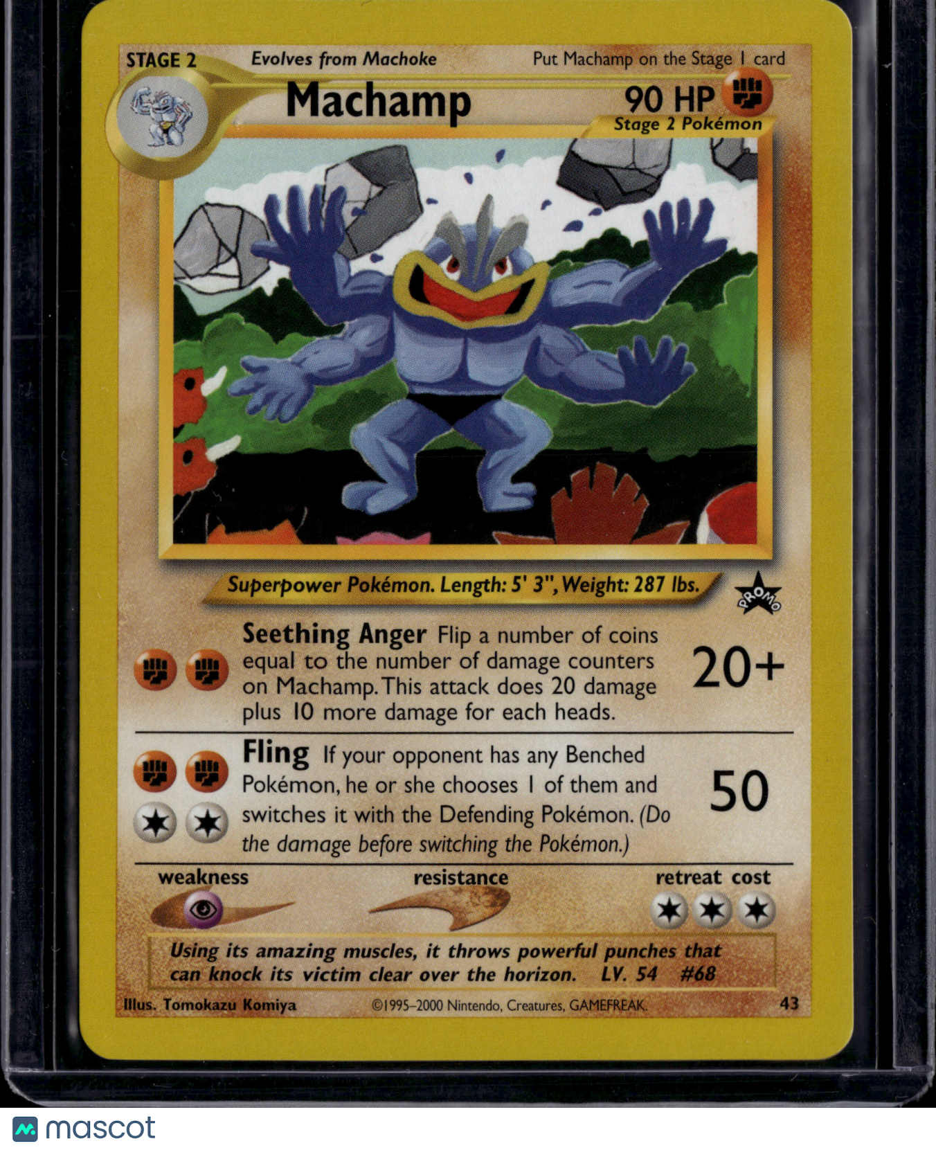 2000 Wizards Machamp Black Star Promo #43