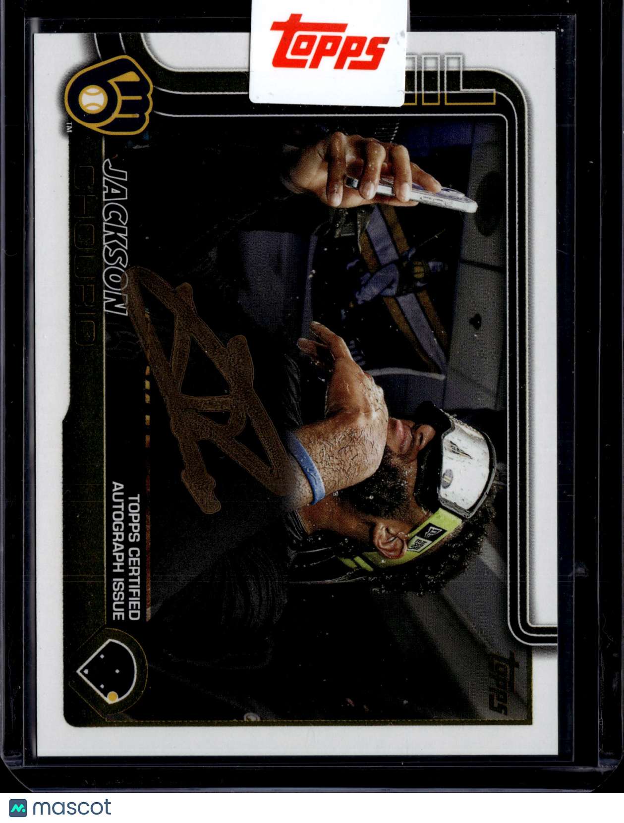 2025 Topps Update Series Jackson Chourio #376 Topps Certified Autograph Issue