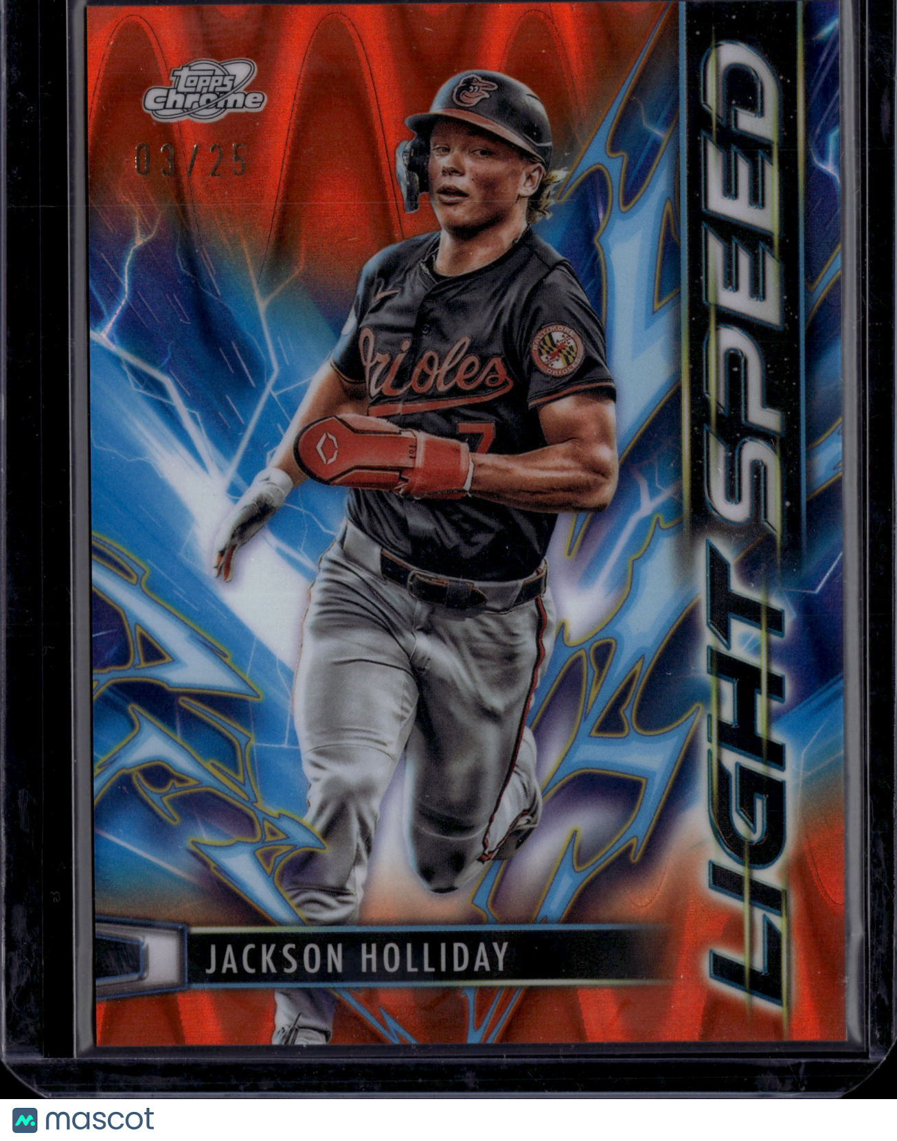 2025 Topps Chrome Cosmic Light Speed Jackson Holliday #LS-11 Orange /25
