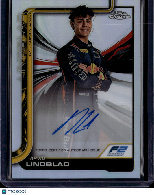 2025 Topps Chrome Formula 1 Arvid Lindblad #CAC-LIN Autograph