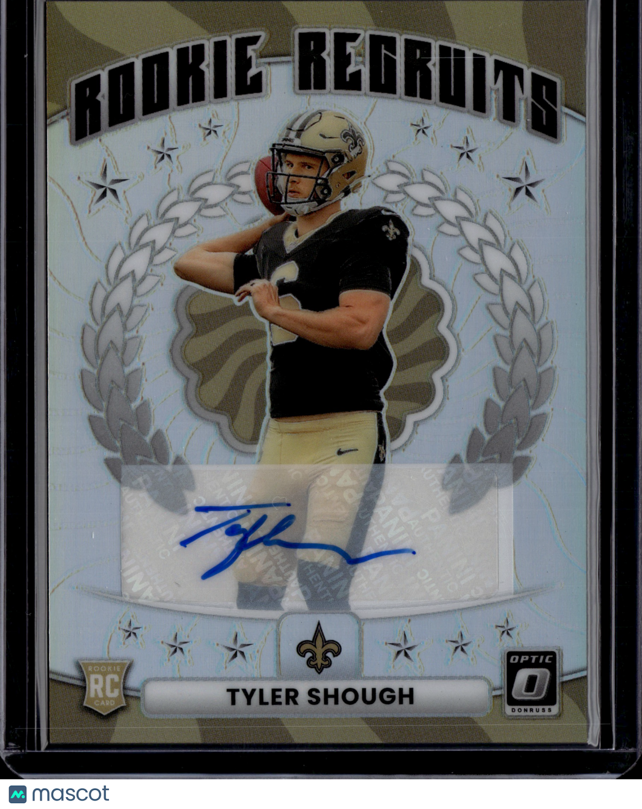 2025 Panini Donruss Optic Prizm Rookie Recruits Tyler Shough #14 Auto /199 RC