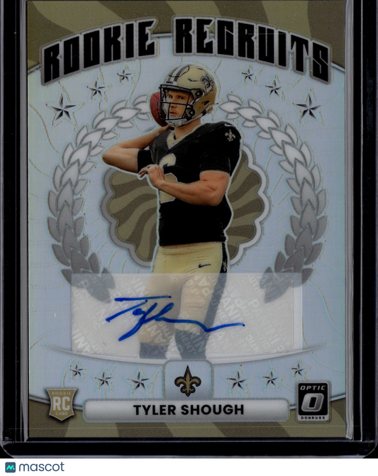 2025 Panini Donruss Optic Prizm Rookie Recruits Tyler Shough #14 Auto /199 RC