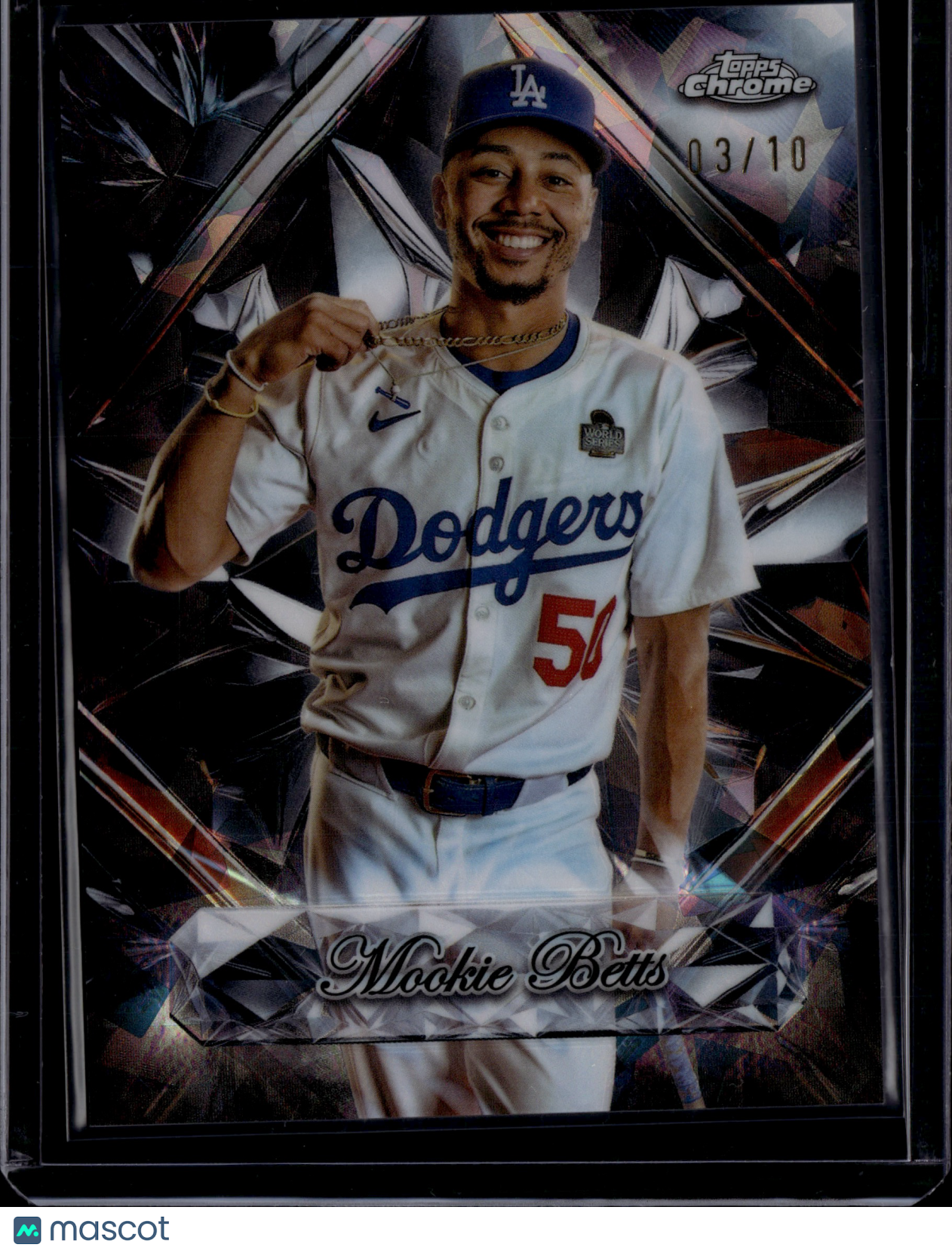 2025 Topps Chrome Sapphire Selections Mookie Betts #SS-18 Black SP /10